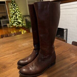 Gently Broken-In Frye Leather Boots